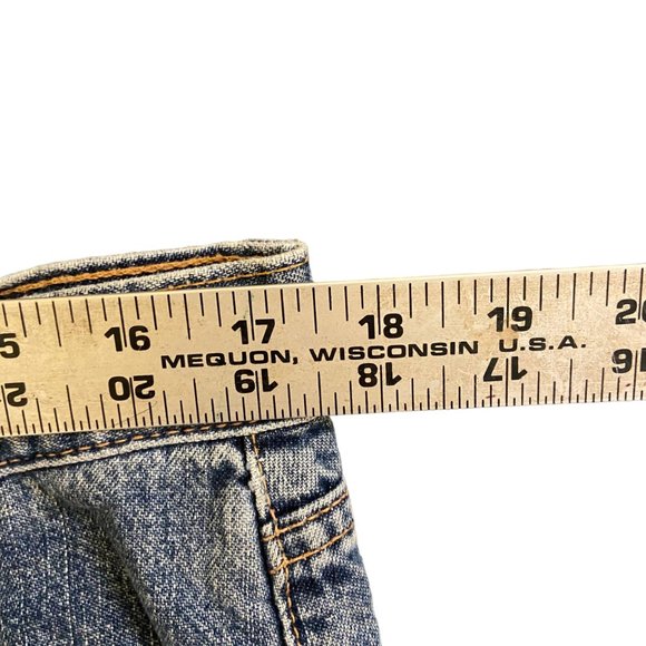 Calvin Klein Jeans Women's 35x30 Blue Light Wash 90s Style Low Rise Straight Leg - Picture 8 of 9